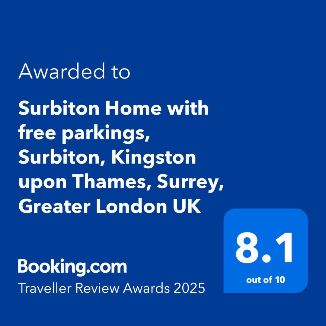 Surbiton Home With Free Parkings, Surbiton, Kingston Upon Thames, Surrey, Greater London Uk מראה חיצוני תמונה